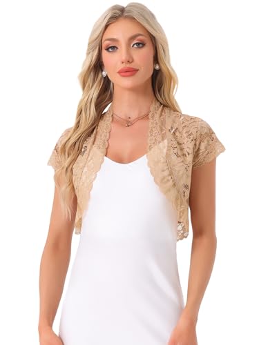 Cárdigan de encaje para mujer ideal para vestidos de fiesta y noches de verano