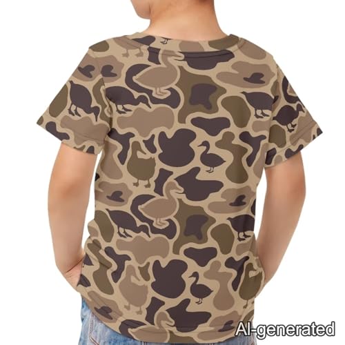 Image of Renewold Kids Novelty T-Shirt for Girls Boys Short Sleeve Crewneck Summer Tee Soft Breathable Graphic Shirt for Age 2-16