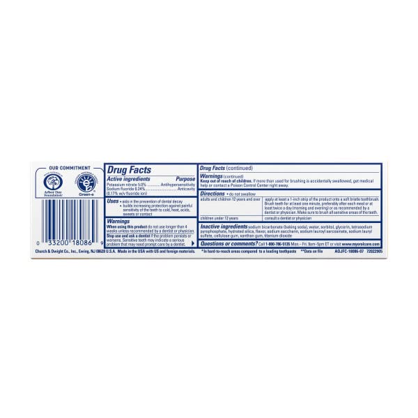 Gentle Mint Toothpaste for Sensitive Teeth and Gums (Pack of 3)