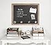 DesignOvation Beatrice Framed Magnetic Chalkboard, 27x33, Rustic Brown