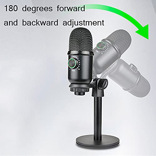 QGWZ USB-Mikrofon Metall-Kondensator-Aufnahmemikrofon für MAC- oder Windows-Laptop Voice Recording Studio mit… – Bild 8