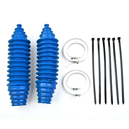Teamwill Universal Silicone Rack And Pinion Steering Boot Pinion Boot Gaiter Kit Blue #TOP7