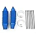 TEAMWILL Universal Silicone Rack And Pinion Steering Boot Pinion Boot Gaiter Kit Blue