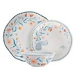 Fitz and Floyd Gracie Floral 12 Piece Dinnerware Set, Service for 4 Fitz and Floyd Gracie Floral 12 Piece Dinnerware Set Service for 4