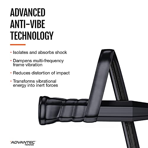 Vibration Dampening Tennis Racket Grip Tape – Advanced Polymer Technology – Dampens Frame Vibration – Simple Adhesive-Free Installation – Optimize Response And Control By Vt Advantec #TOP1
