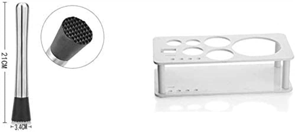 Miniatura 7 de ONOTEC Kit de coctelera con soporte, herramientas de bar profesionales, coctelera de Martini, cuchara mezcladora, mezclador, medidor de medición,