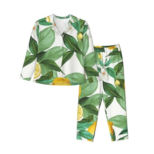 Pyjama femme manches longues grande taille ensemble de nuit noir