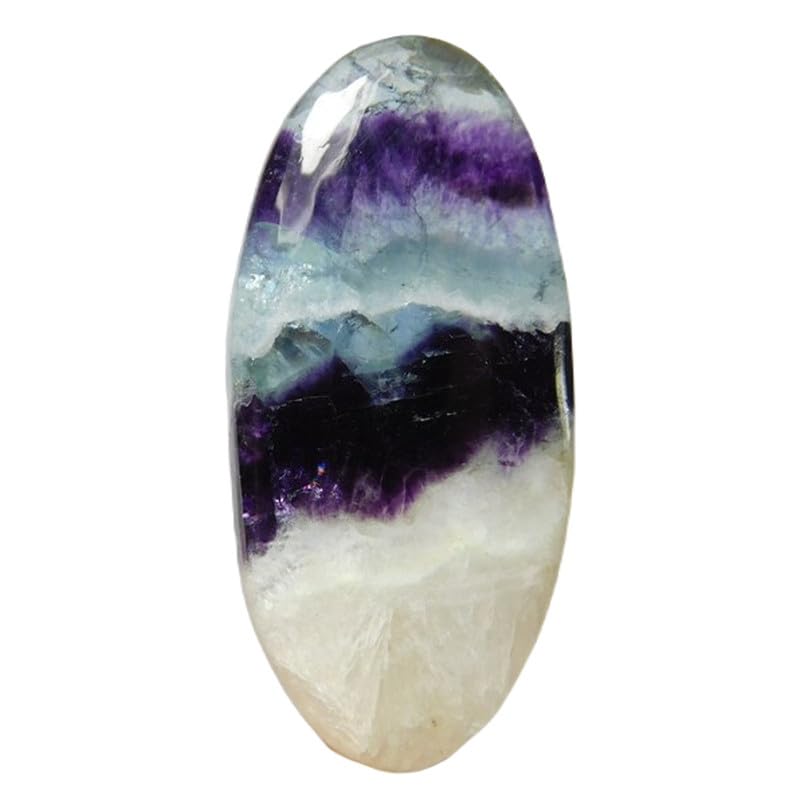 Fluorite naturelle 34x16mm : finis les cabochons ternes pour vos pendentifs DIY