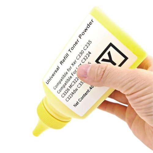 Poudre de toner jaune compatible CX431adw pour corriger les impressions ternes