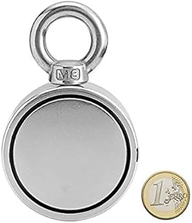 300kg D60mm Strong Salvage Magnet Pot Fishing Deep Sea Salvage Fishing Hook Neodymium Recovery Magnet