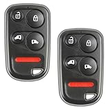 2X KeylessOption Key Fob Replacement for 2001 2002 2003 2004 Honda Odyssey Remote, 5-Button OUCG8D-440H-A, Programming Guide Included