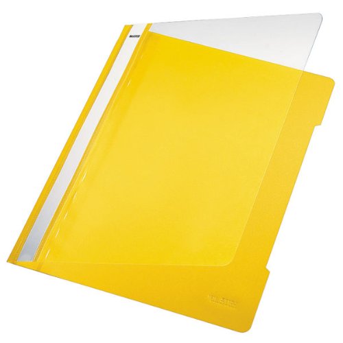 Cahier à anneaux Leitz haut de gamme PVC blanc et présentation transparente