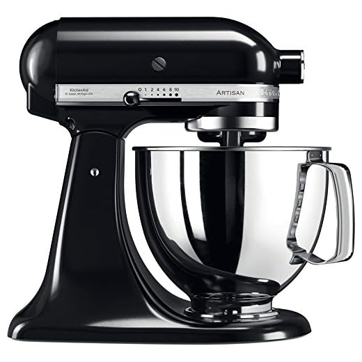 KitchenAid 5KSM125 Robot da cucina, 4.8 L, 300 W, Nero