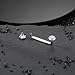 Xpircn 14G 16mm Titanium Surface Piercing Jewelry Flat Bar CZ Staple Barbell Internally Threaded Surface Tragus Staple Bar Piercing Jewelry