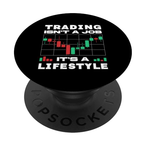 Crypto Trader - El comercio no es un trabajo, es un estilo de vida divertido PopSockets PopGrip Intercambiable