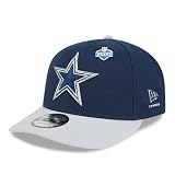 New Era Men's Navy/Silver Dallas Cowboys 2026 NFL Draft On Stage Pre-Curved 9FIFTY Snapback Hat