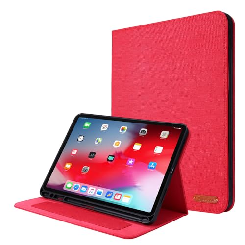 Étui à flip iPad Pro 13 M5 2025 étui de protection rouge