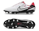 Superweiches Leder Nike Legend 21 Fussballschuh, White/Black-Bright Crimson, 38 EU