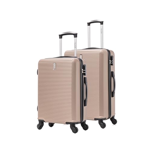 CELIMS - Maletas, ligeras, aprobadas por más de 100 aerolíneas, para viajar con confianza, champán, PROMO