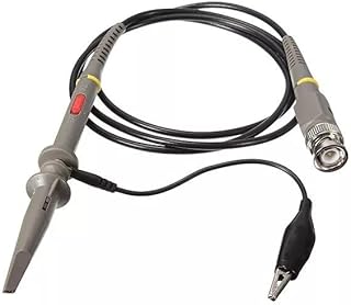 2Pcs P6100 Oscilloscope 100MHz PKCATI BNC Clip Probe Clip Cable