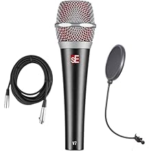 All-metal housing & beveled spring steel grille Internal windscreen Innovative, specialized aluminum voice coil Patented integrated shock mount Includes: mic clip, thread adapter, spare red internal windscreen, carrying pouch; Bundle includes XLR cab...