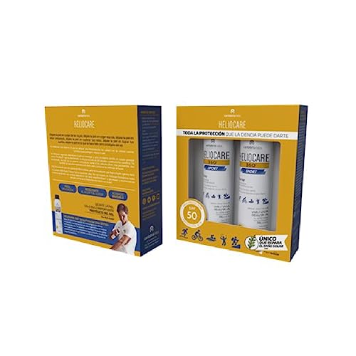 Pack Duplo Heliocare 360º Sport Spray SPF50.- Spray fotoprotector para deportistas, facil de extender, efecto refrescante, para todo tipo de pieles, 200 ML