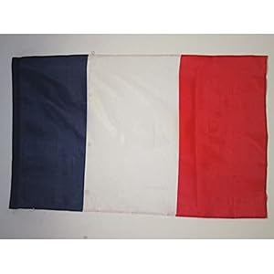 AZ FLAG Bandera de Francia 90x60cm para un Palo - Bandera Francesa 60 x 90 cm Poliester Ligero