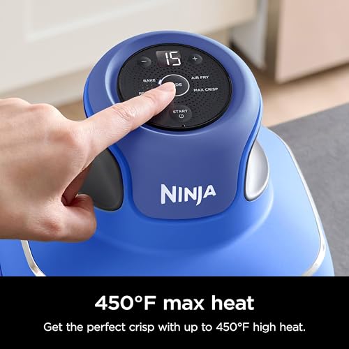 Ninja Crispi Air Fryer, Microwave, Freezer & Dishwasher Safe, Non Toxic Glass Portable Cooking System, 4 QT & 6 Cup Glass Containers with Storage Lids, Easy Meals, Air Fry, Bake, Blue (Renewed) - Image 10