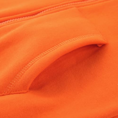 Image of Spring&Gege Youth Solid Fleece Hoodies Soft Full Zip Hooded Sweatshirts for Children (3-12 Years)