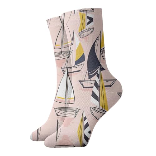 Zcmkjlg Calcetines gruesos y acogedores, con estampado en toda la superficie, para hombres y mujeres, uso diario en casa