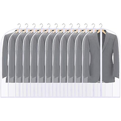 URMI 12 Pack Breathable Garment Bags Cover