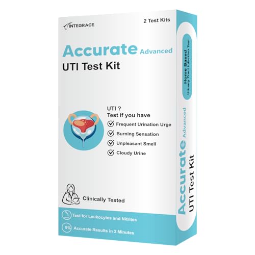 UTI Test Kit (Pack of 2 Strips) | Clinically Tested, More than 99% Accurate, Fast Results | Easy Hom...