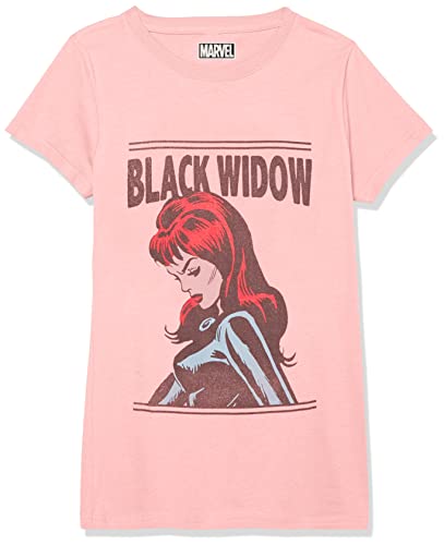 T-shirt Marvel Black Widow fille en coton à manches courtes