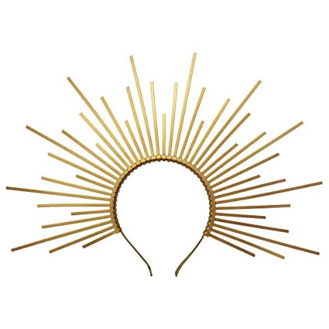 GRACEART Sunburst Halo Crown Headband Costume Party Hair Accessories (C) Cover