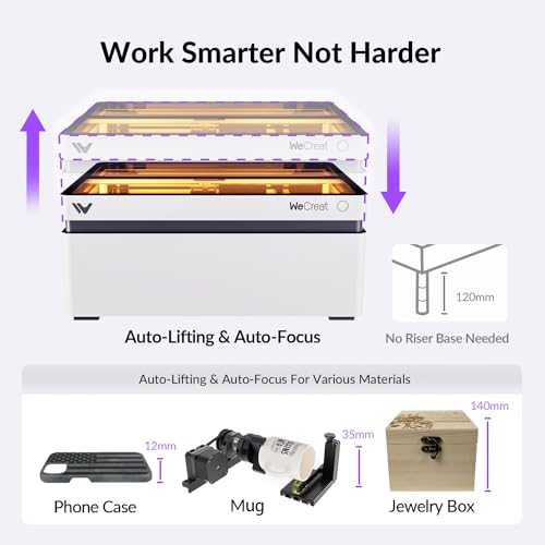 Image of WECREAT Vision 20W Laser Engraver Machine with Auto-Lifting & HD Camera