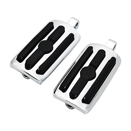 Repose-pieds moto pour Touring, Road King et Softail - Paire de cales-pieds noirs robustes