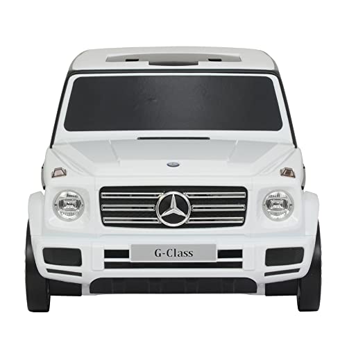 Image of Best Ride On Cars Mercedes G-Class Suitcase Ride On Push Car, Carry-On Luggage for Travel, Realistic Car Look, Inbuilt Storage Space, Compact Size, for Kids Aged 2-6 Years