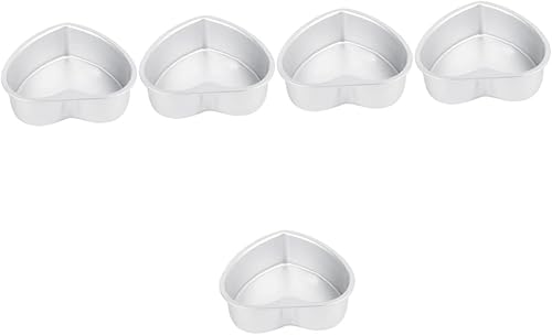Zerodeko 5 piezas de aleación para el hogar con suministros, cortador de moldeo para tartas de San Valentín, pastel de queso desmontable, accesorios