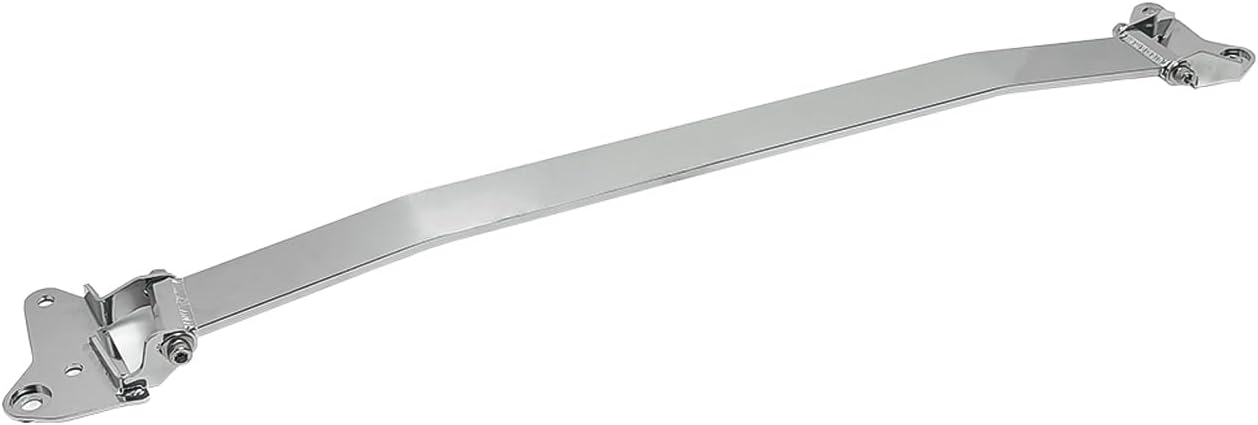 Front Engine Upper Suspension Strut Bar Tower Brace Compatible with 2015-2023 Ford Mustang Silver Aluminium Powder Coated