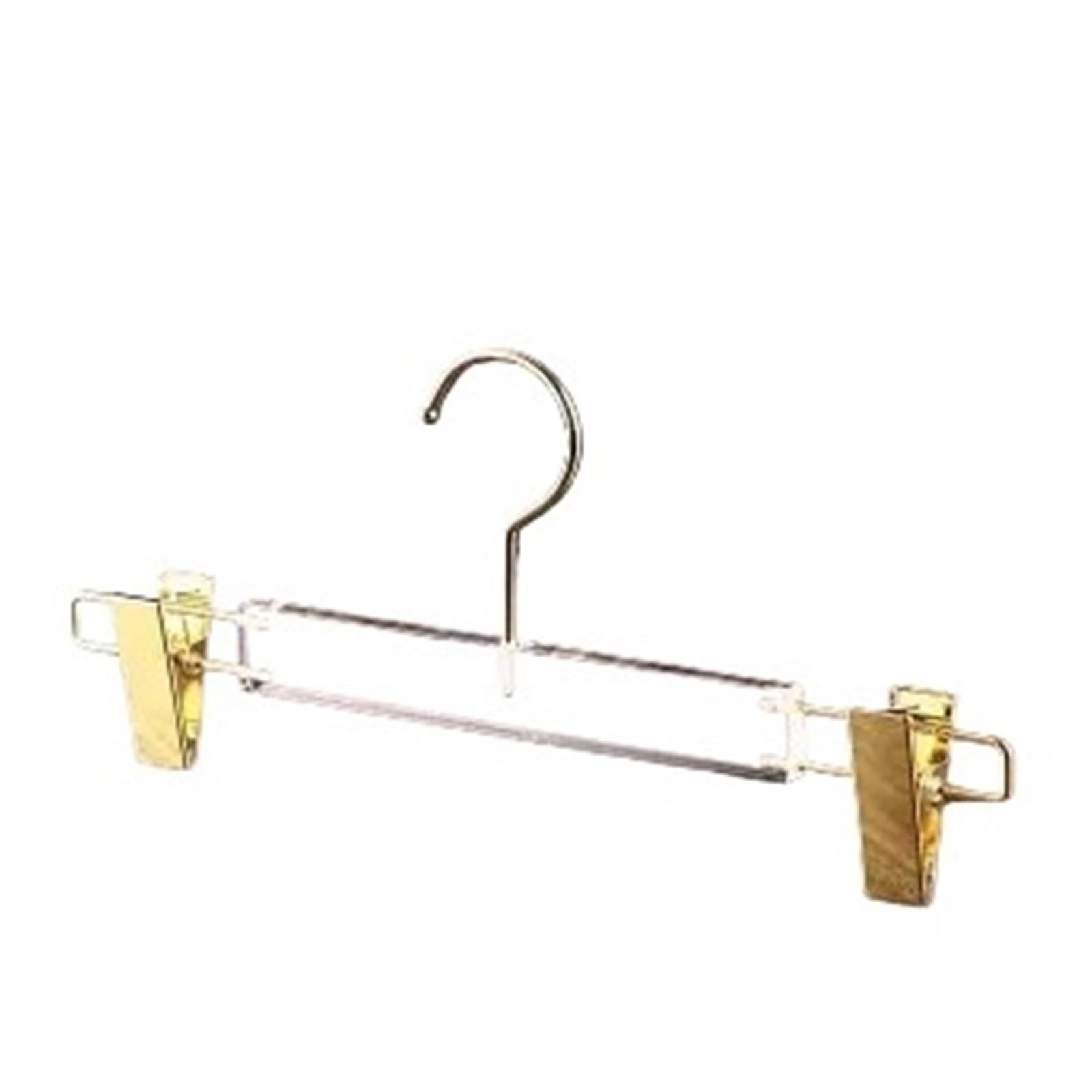 Hangers With Clips 10Pc/set,Transparent Hanger For Clothes,Pants Organizer, Closet Storage, Trousers With Clip, Coat Drying Rack(Adult 32cm)