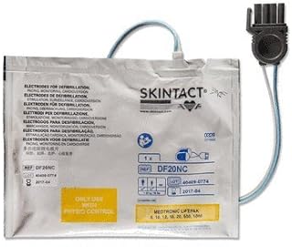 SKINTACT Adult Defib Pads - Compatible with Physio Control Lifepak 9, 10, 12, 15, 20, 500, 1000