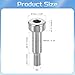 Uxcell 12Pcs 304 Stainless Steel Shoulder Bolt 4mm Dia 10mm Length M3 Thread Hex Socket for Textile Hydraulic Injection Molding Machinery Industries