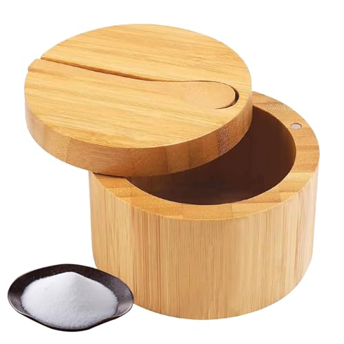 Porta sale da cucina, saliera e pepe | Cucchiaio incluso sale da cucina scatola sale gourmet, spezie pepe zucchero