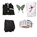 Moalioi Kanao Cosplay Costume White Cloak Clothes Halloween Party Robe Shawl Kimono Uniform Full Set With Wig (Kanao, L)