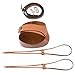 Milisten 4PCS DIY Leder Eimer Tasche Kit Stricken Häkeln PU Leder Taschen Nagel Boden Kissen Basis Diy Handtasche Schulter Taschen Zubehör für Handwerk Pu Laminiert Leathercraft