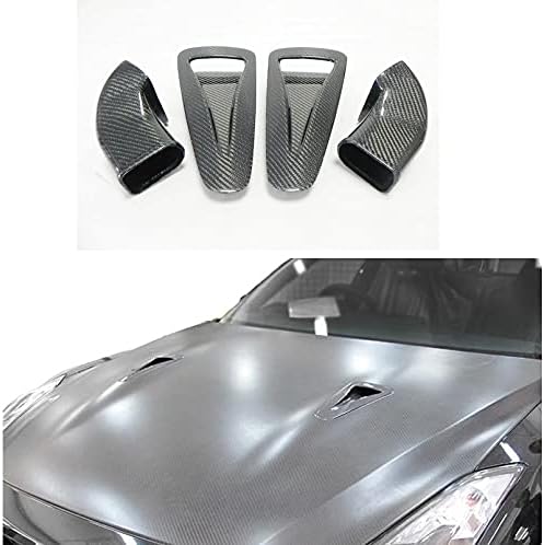 Carbon Fiber For NISSAN R35 GTR OEM Hood Vents + Air Tunnel 4pcs