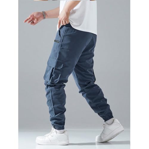 Cargo Sweatpants for Mens Classic-Fit Tactical Pants Lightweight Multi Pockets Work Pant Casual Baggy Sweatpant Men3