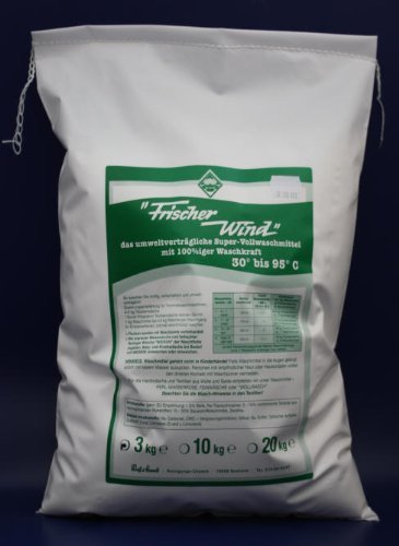 Wasserrose® 10 kg SUPER VOLLWASCHMITTEL FRISCHER WIND MADE IN GERMANY