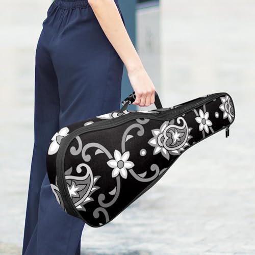 JRHEJTHH Housse imperméable durable pour ukulélé avec épaules réglables pour ukulélé de 53,3 cm, 58,4 cm, 61 cm, rembourrage épais, motifs texturés élégants – Noir, Multicolore., - Les Beatles, Paul McCartney, John Lennon, RIngo Starr, George Harrison JRHEJTHH Housse imperméable durable pour ukulélé avec épaules réglables pour ukulélé de 53,3 cm, 58,4 cm, 61 cm, rembourrage épais, motifs texturés élégants – Noir, Multicolore., – Image 7