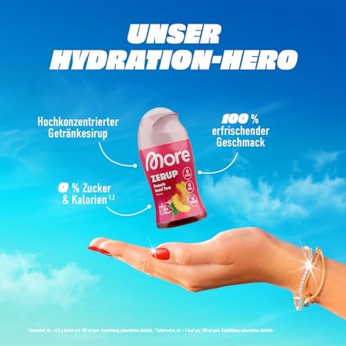 MORE Zerup, Peach Iced Tea, 65 ml, Holds up to 8 litres of ready-to-drink - View 4